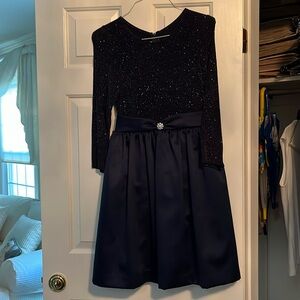 HUGE SALE!The most amazing navy sparkly party dress. Your daughter will love it.